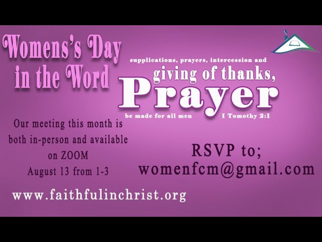 Prayer With Thankfulness